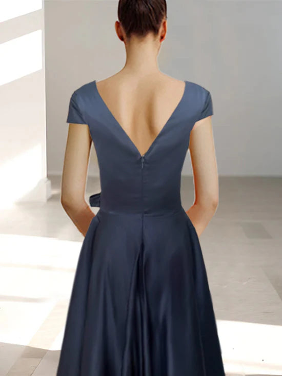 A-Line V-Neck Mother Of The Bride Dresses