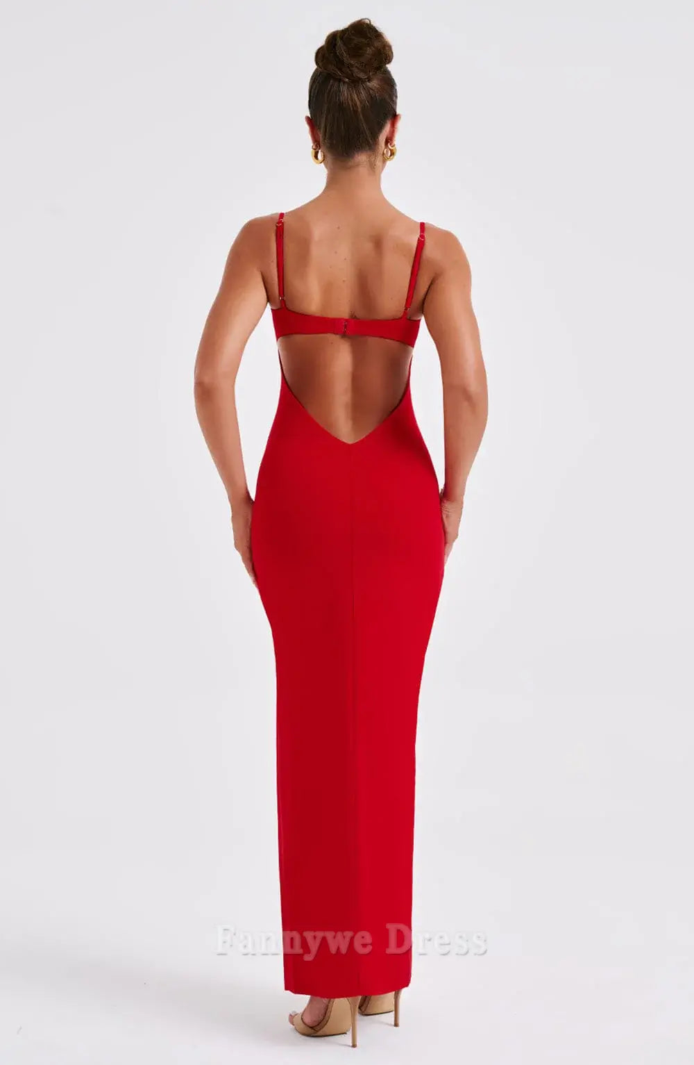 Sheath Spaghetti Straps Backless formal dresses Bridesmaid Dresses evening gown Prom Dress