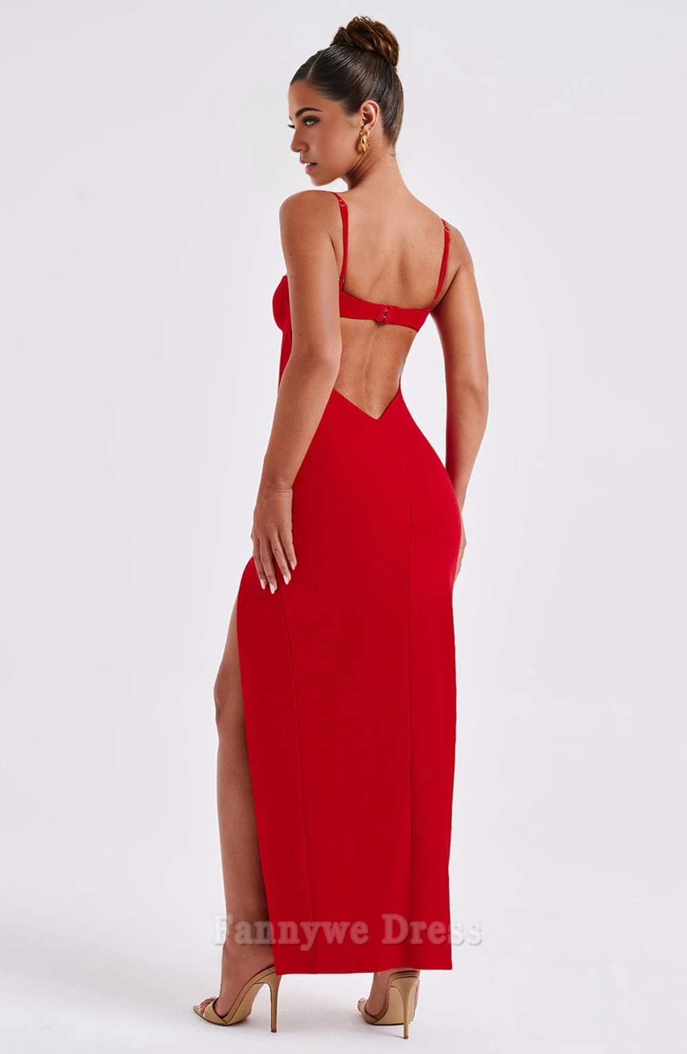 Sheath Spaghetti Straps Backless formal dresses Bridesmaid Dresses evening gown Prom Dress