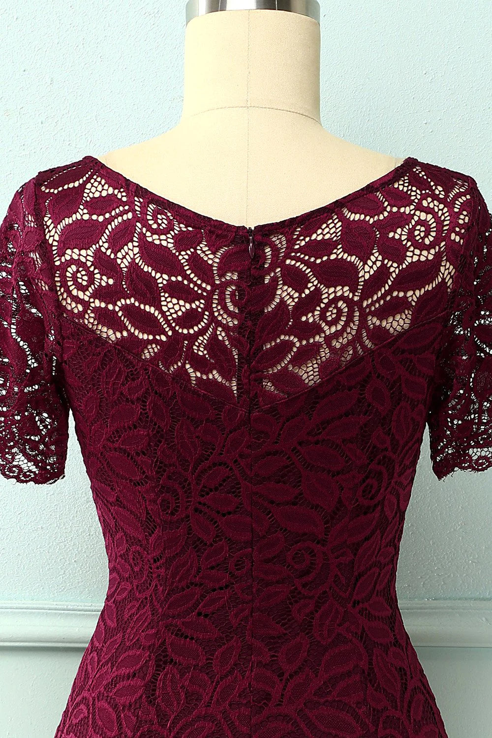 Burgundy Bodycon Dress