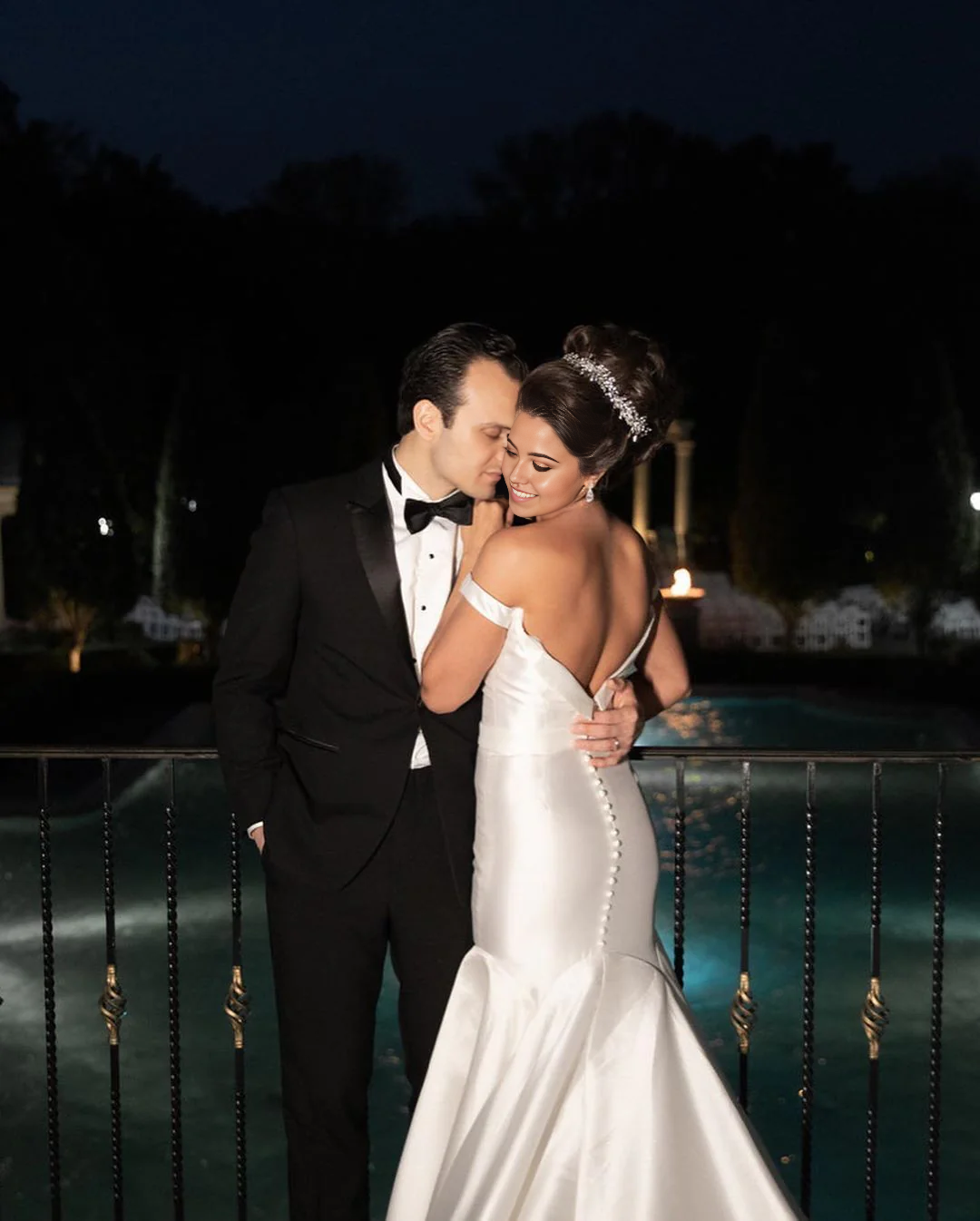 Mermaid Off-the-Shoulder White Satin Bridal Gown Wedding Dress