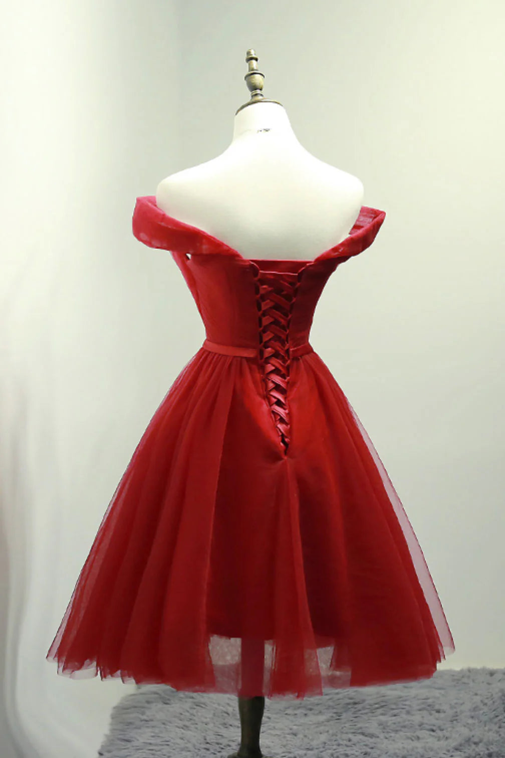 Tulle short prom dress