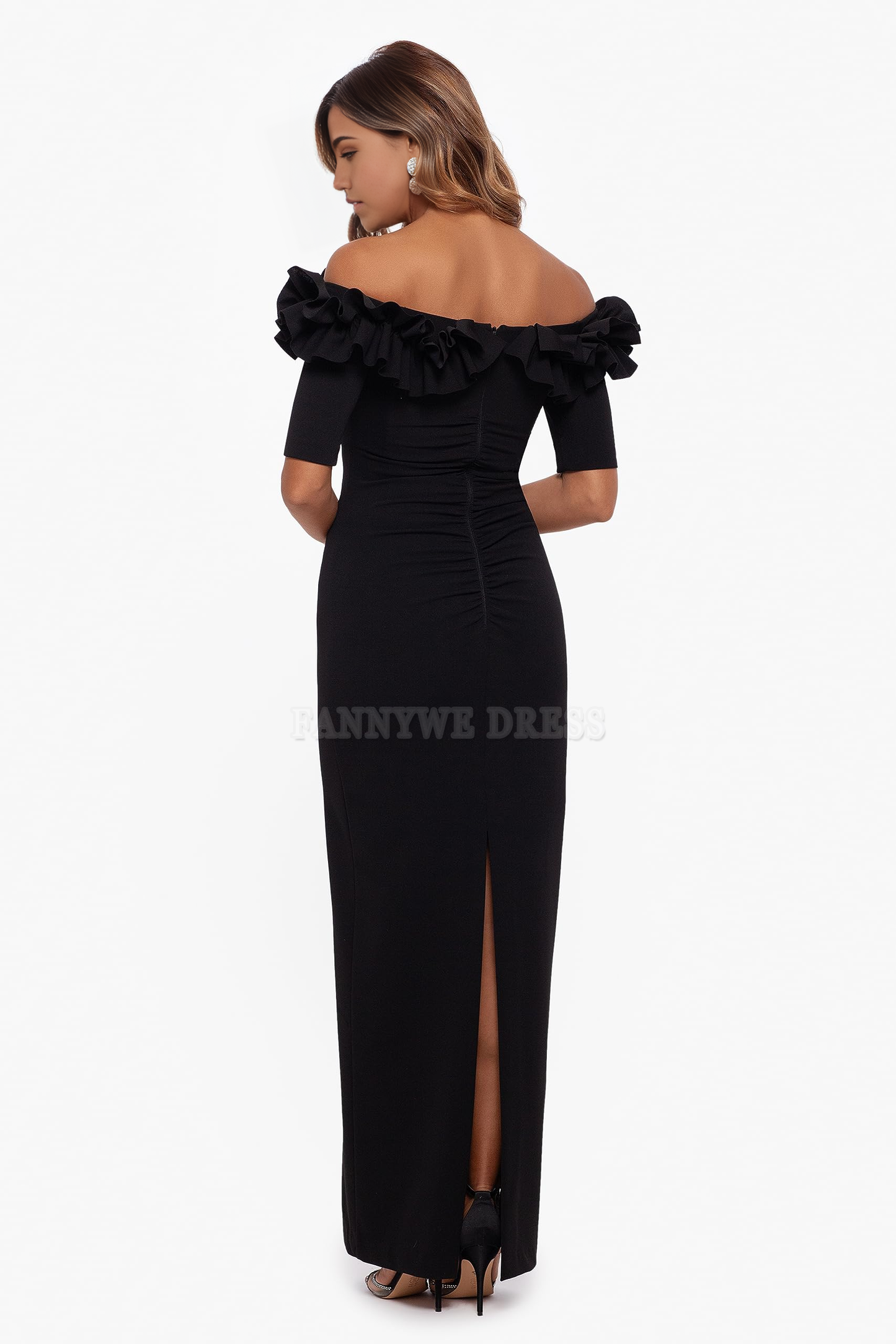 Vestidos formales con hombros descubiertos, vestidos de dama de honor, vestidos de noche, vestidos de fiesta