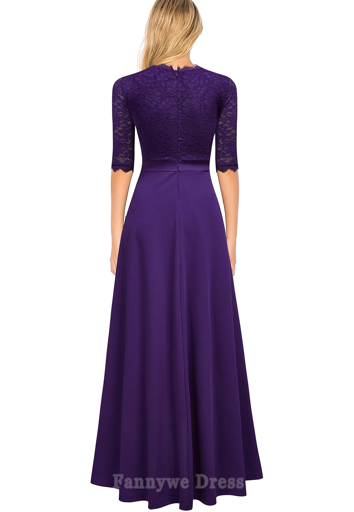 A-Linie V-Ausschnitt Spitze Vintage Abendkleider Abendkleid Ballkleid