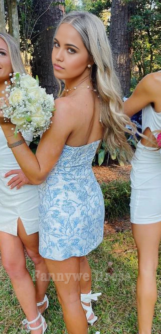 Sheath Cute Strapless Homecoming dresses formal dresses Bridesmaid Dresses evening gown Prom Dress