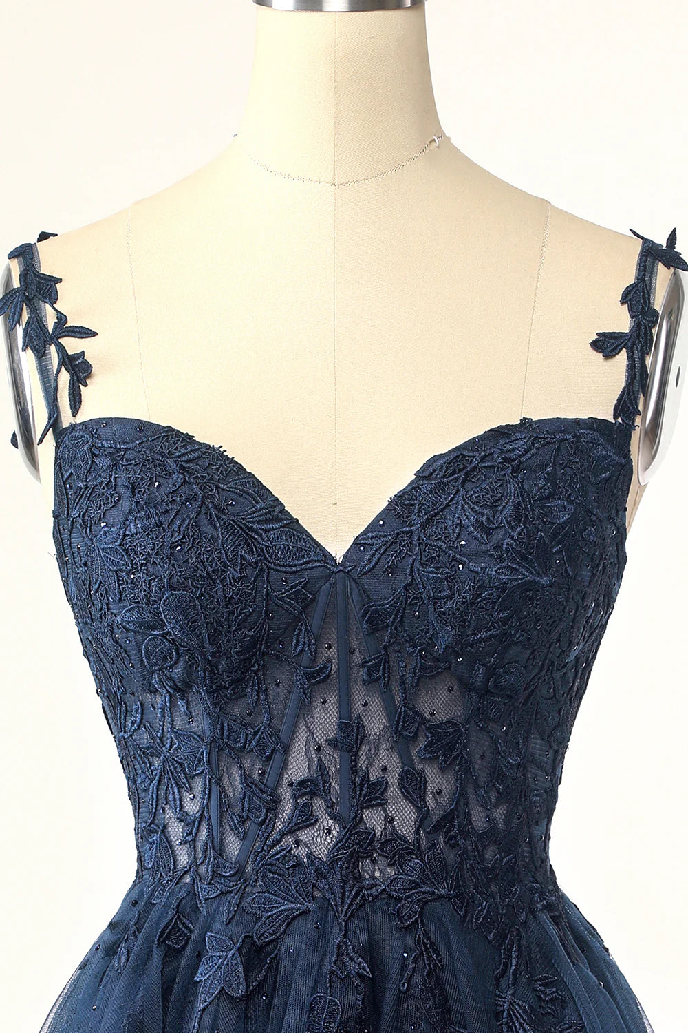 Spaghetti Straps Short Homecoming Dress with Appliques