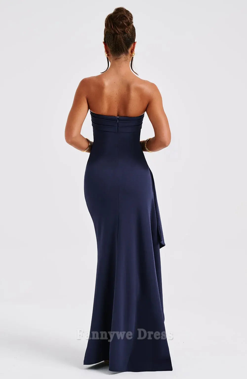 Meerjungfrau Trägerloses Sexy Abendkleider Brautjungfernkleider Abendkleid Ballkleid mit Schlitz