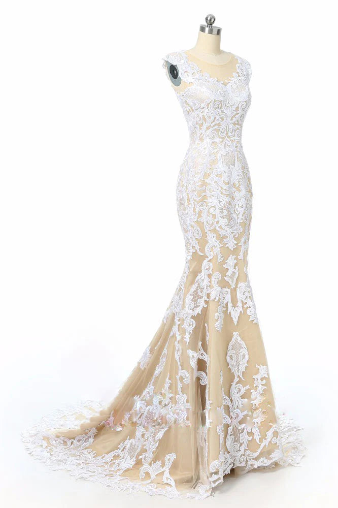 Tulle lace long Wedding Dresses