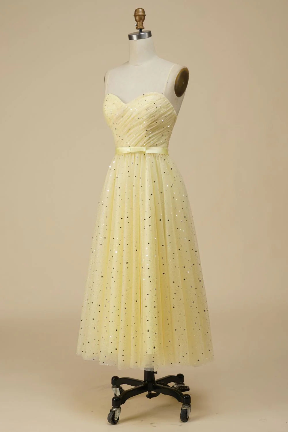 A-Line Sweetheart Tulle Homecoming Dress With Sequin