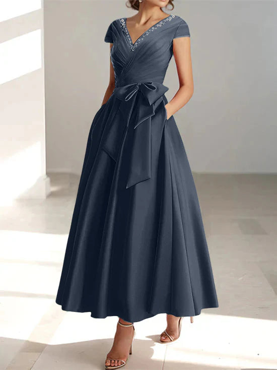 A-Line V-Neck Mother Of The Bride Dresses