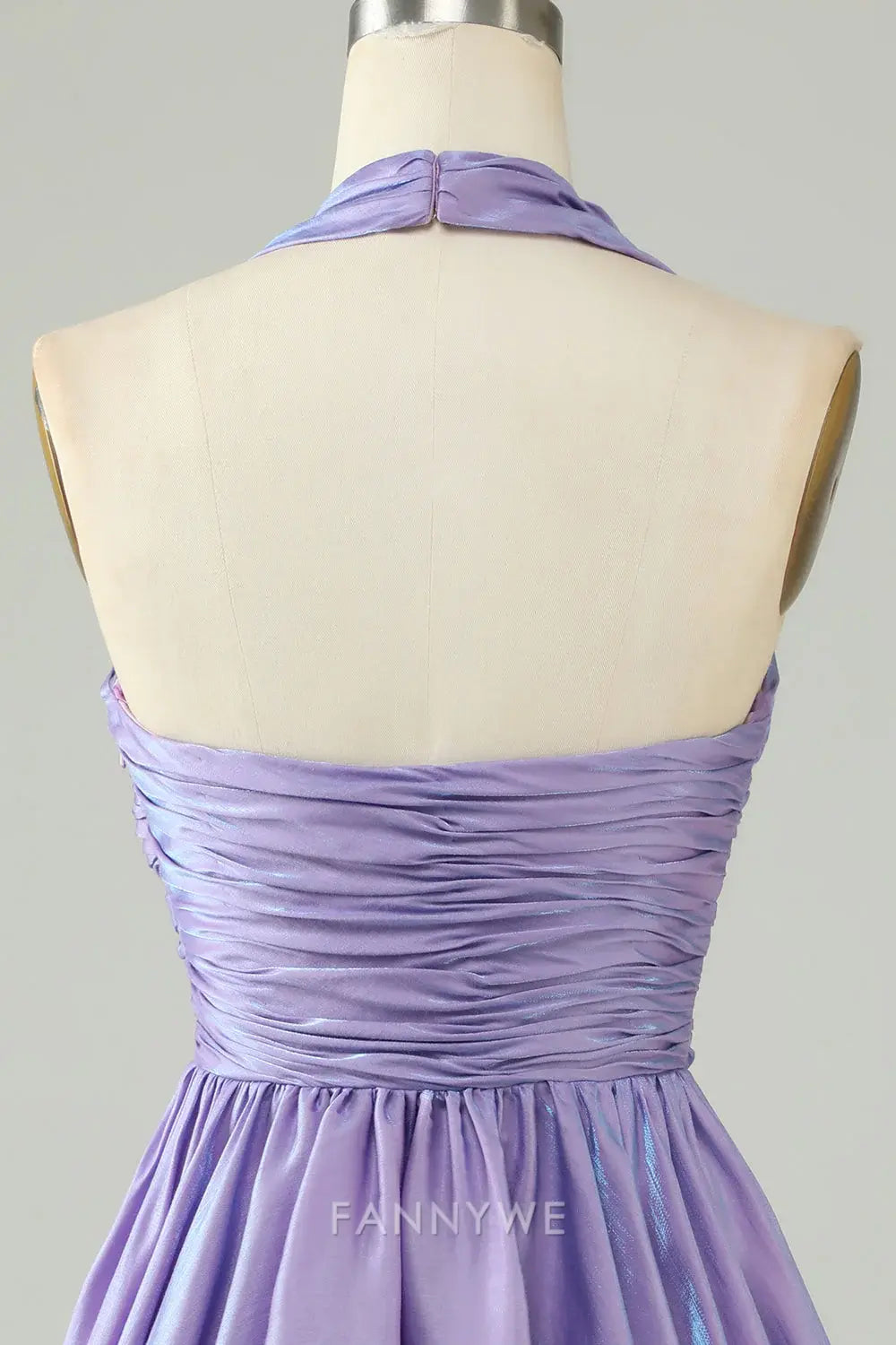 FannyWe Elegant Purple Halter Open Back Sleeveless A Line Homecoming Dress hot sale