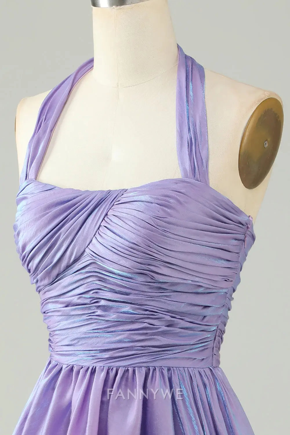 FannyWe Elegant Purple Halter Open Back Sleeveless A Line Homecoming Dress hot sale