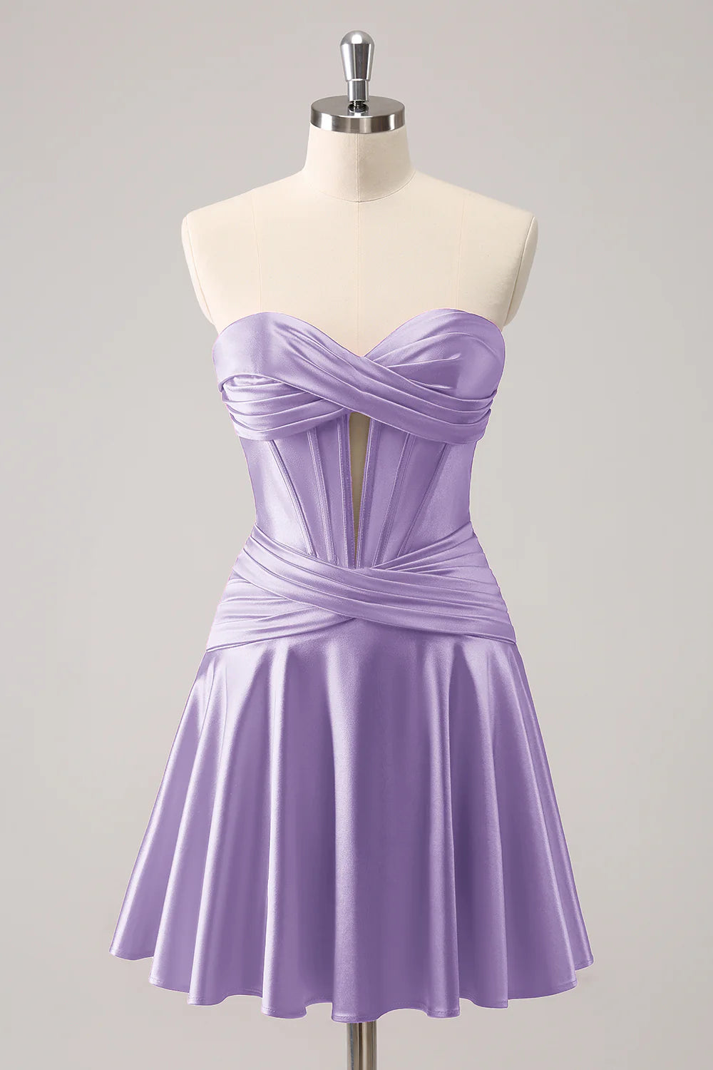 A-Line Sweetheart Corset Short Homecoming Dress