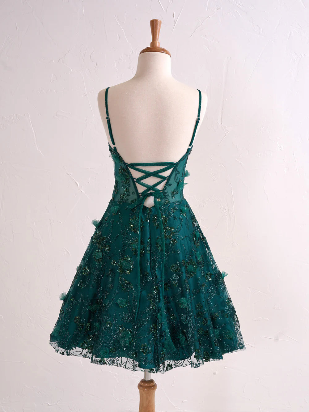 A-line Floral Strapless Sweetheart Short Cocktail Dress Homecoming Dresses