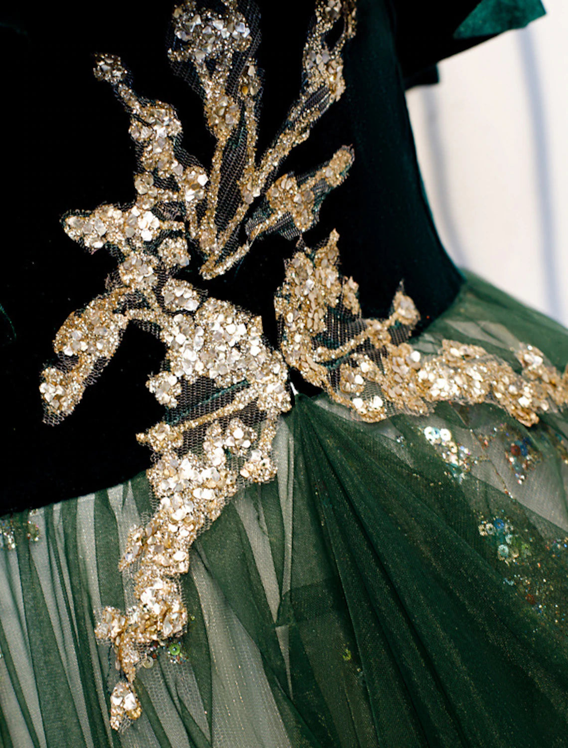 A-Linie, glitzernd, luxuriös, für formelle Anlässe, Abendkleid, Spaghettiträger, ärmellos, bodenlang, Organza mit Pailletten