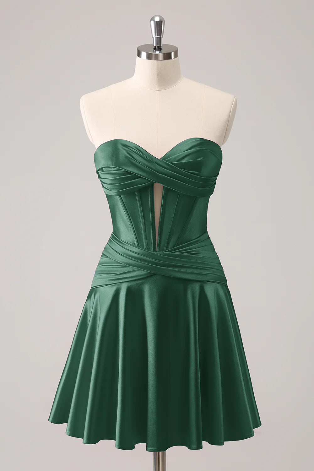 A-Line Sweetheart Corset Short Homecoming Dress