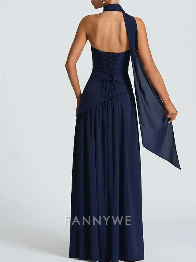 FannyWe Vestido Largo Sencillo para Mujer Vestido Maxi Vestido Blanco Vestido de Graduación Vestido de Fiesta Moda Fiesta Fiesta de Noche Salir Corte Regular Liso Sin Mangas Sin Tirantes Blanco Amarillo Vino Azul Marino Verano