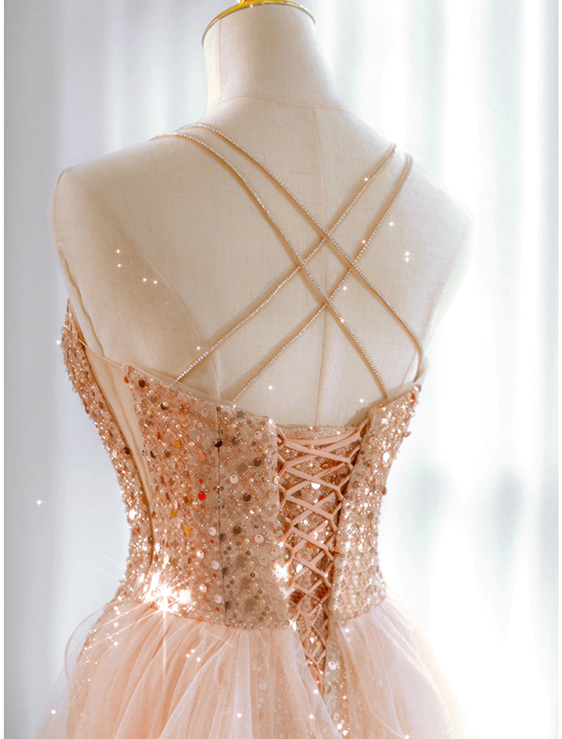 A-Linie Ballkleider Sparkle & Shine Kleid Hochzeitsgast Sweet 16 Bodenlang Ärmellos Sweetheart Tüll mit Pailletten