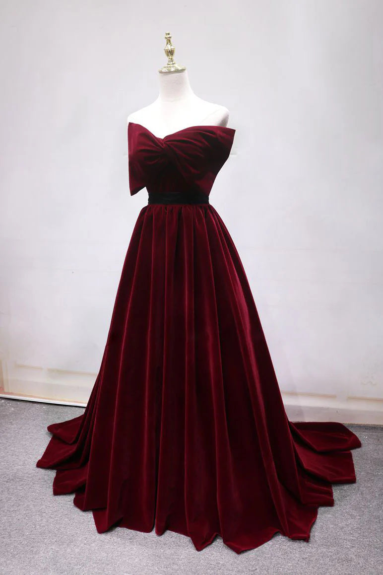 Simple long prom dress