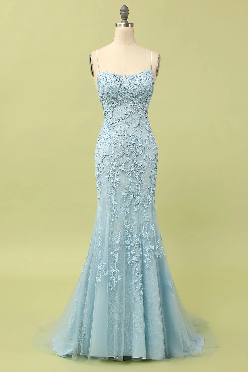 Mermaid Long Prom Dress Backless Evening Dress