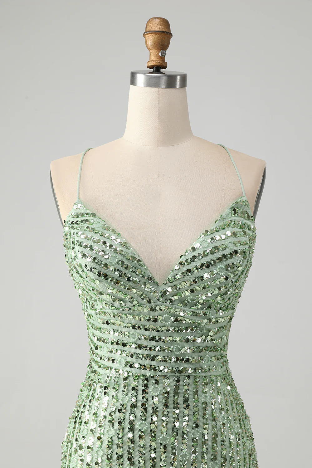 Sparkly Tight Sequins Short Homecoming Dress with Lace Up Back