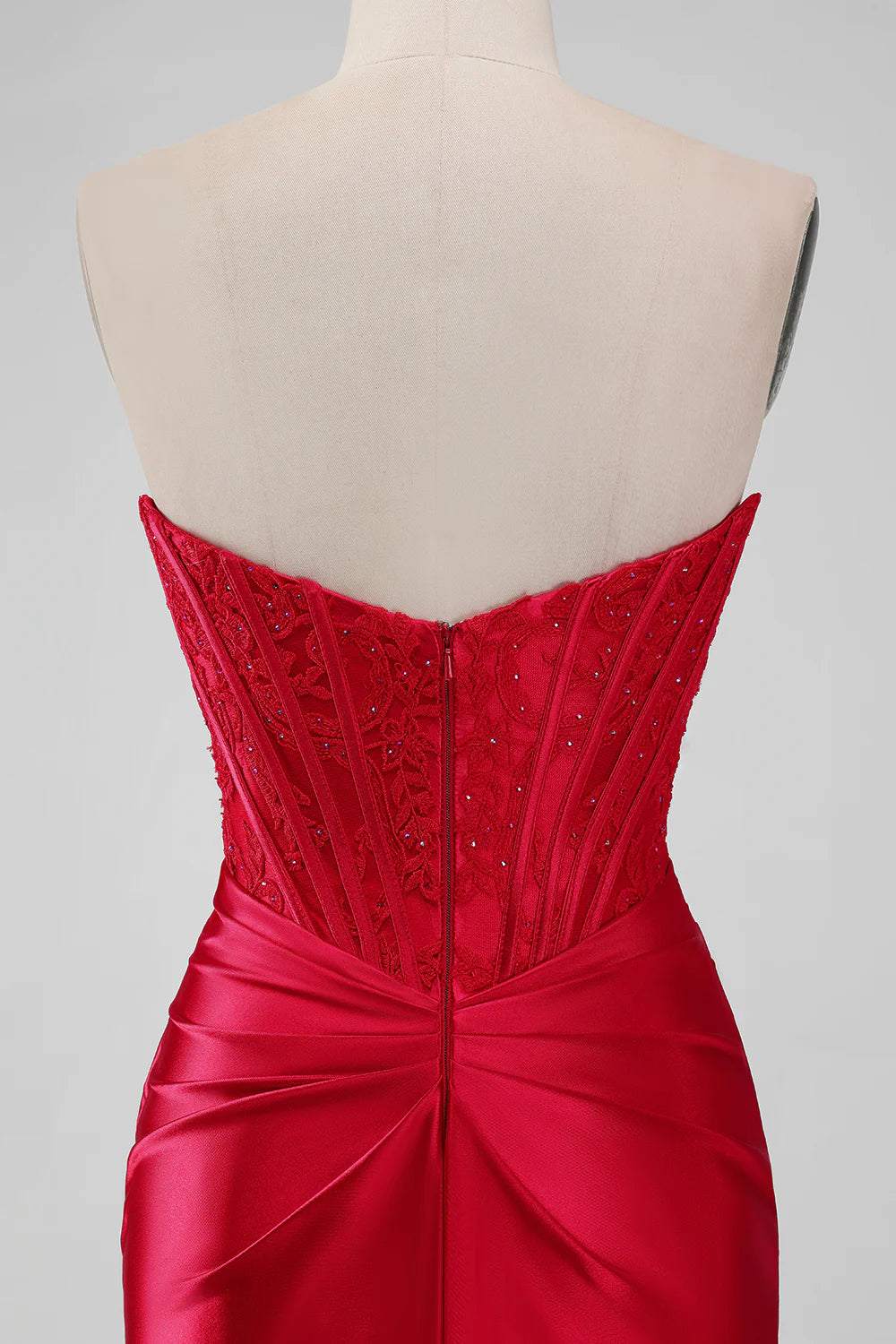 Sparky Strapless Bodycon Short Homecoming Dress with Lace