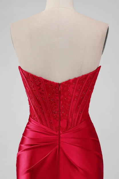 Sparky Strapless Bodycon Short Homecoming Dress with Lace
