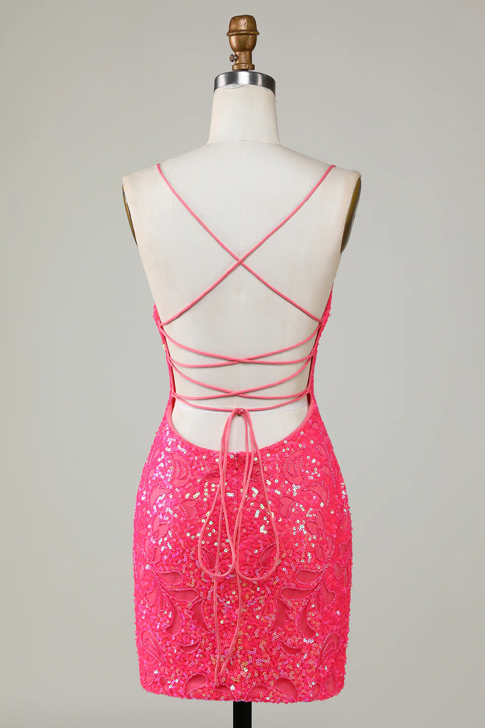 Sparkly Beaded Tight Short Homecoming Dress