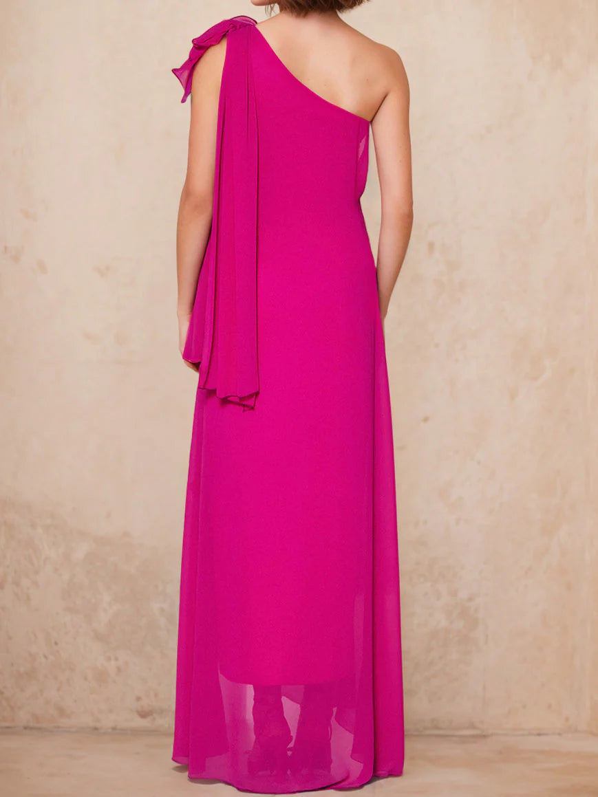 A-Line One-Shoulder Mother Of The Bride Dresses