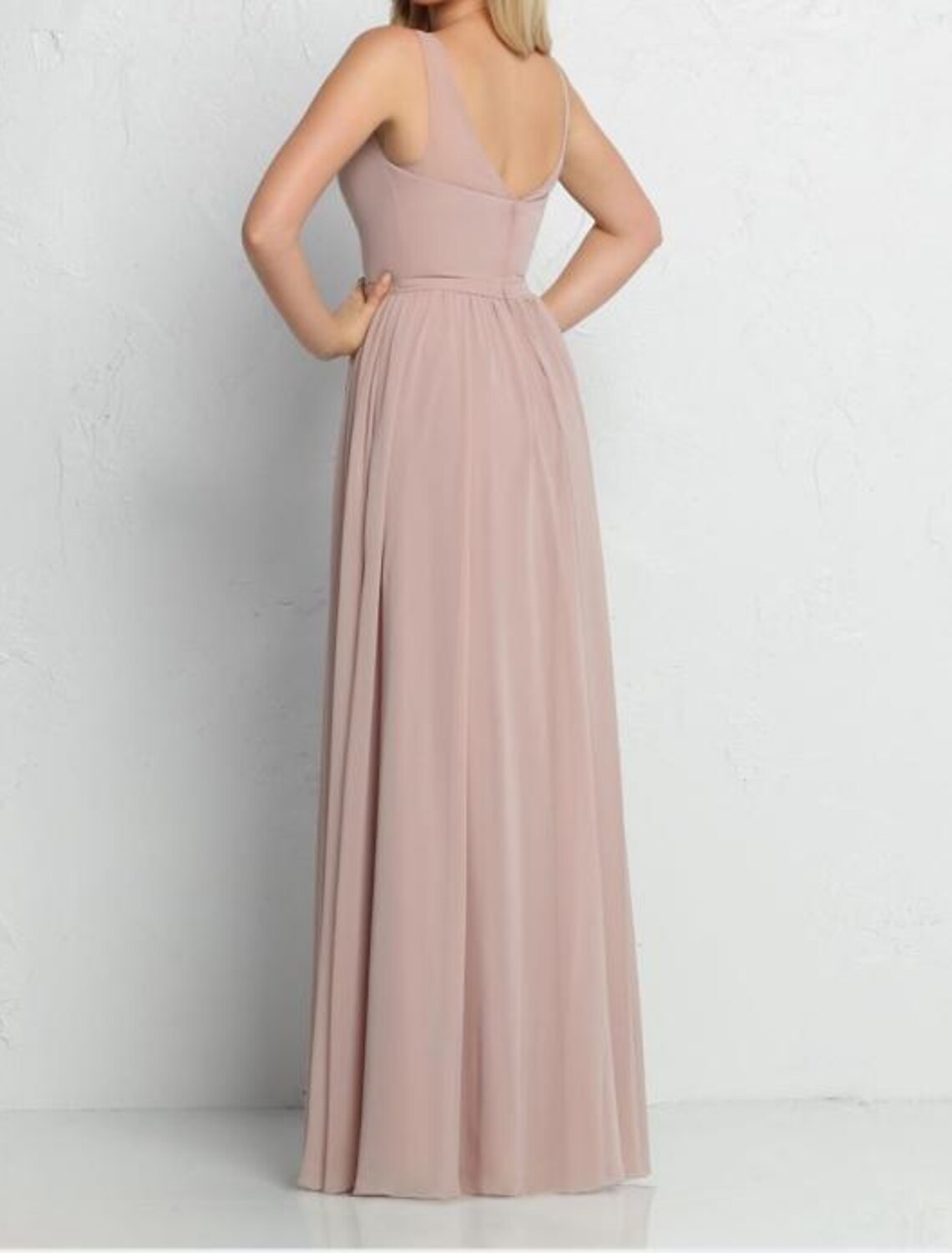 A-Line Bridesmaid Dress Illusion Neck / Sweetheart / Scoop Neck Sleeveless Pink Floor Length Chiffon / Shantung / Imitated Silk with Pleats / Draping / Ruching