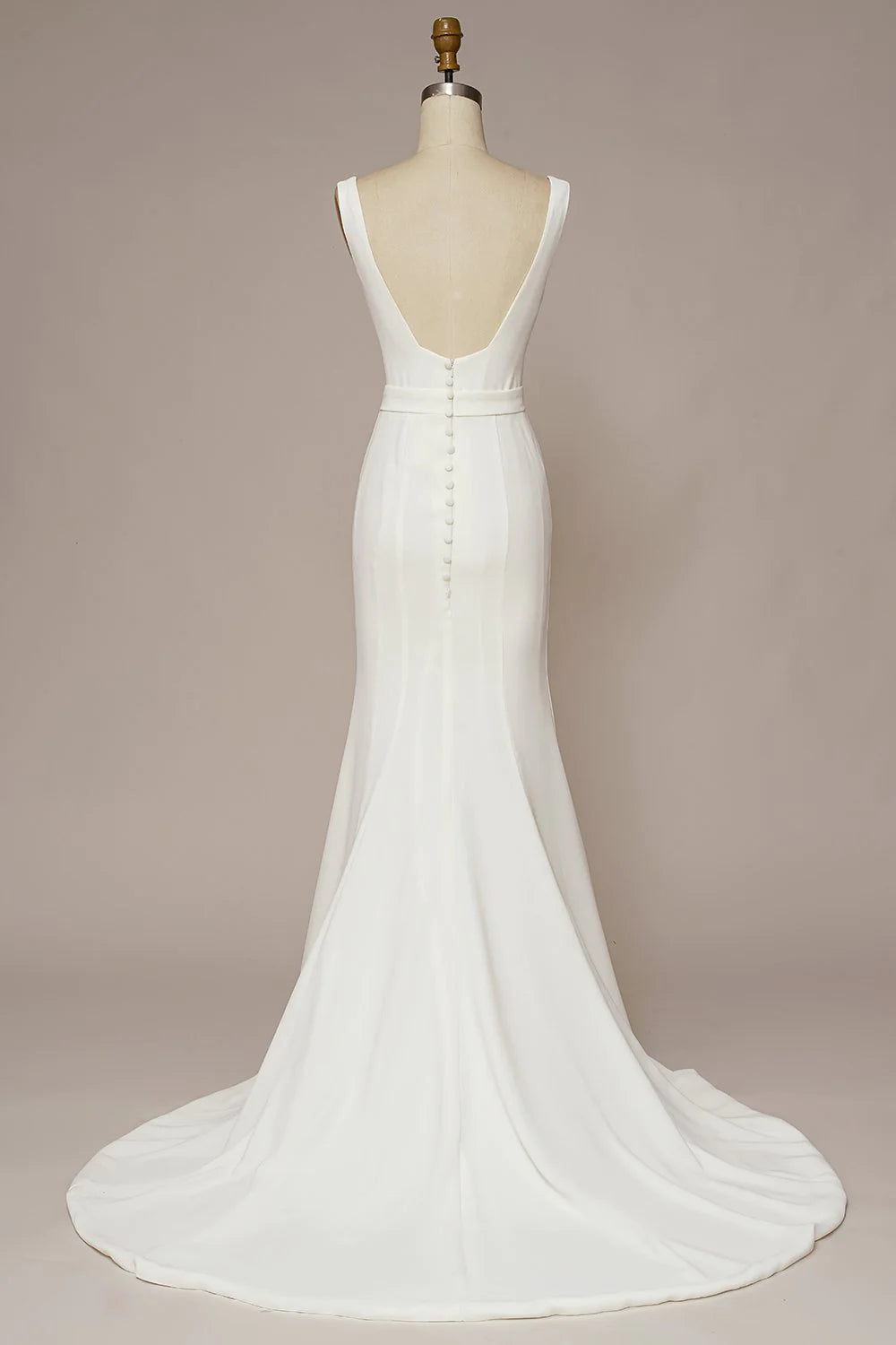 Meerjungfrau-Brautkleid mit quadratischem Ausschnitt