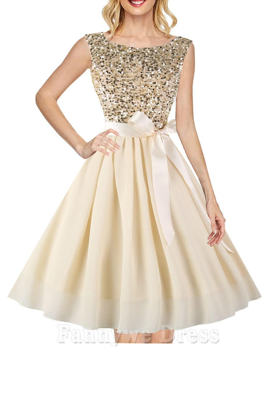 A-line Boatneck Sleeveless formal dresses Bridesmaid Dresses evening gown Prom Dress