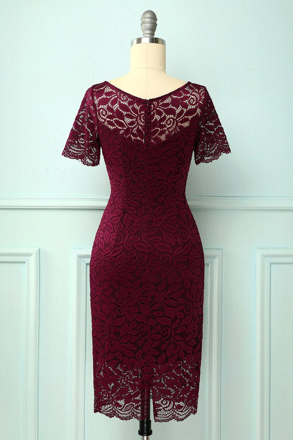 Burgundy Bodycon Dress