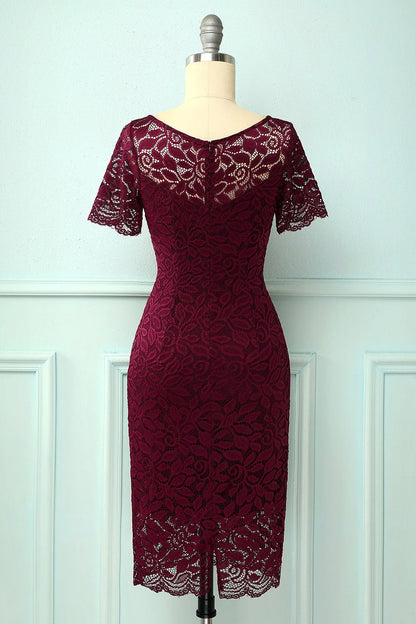 Burgundy Bodycon Dress