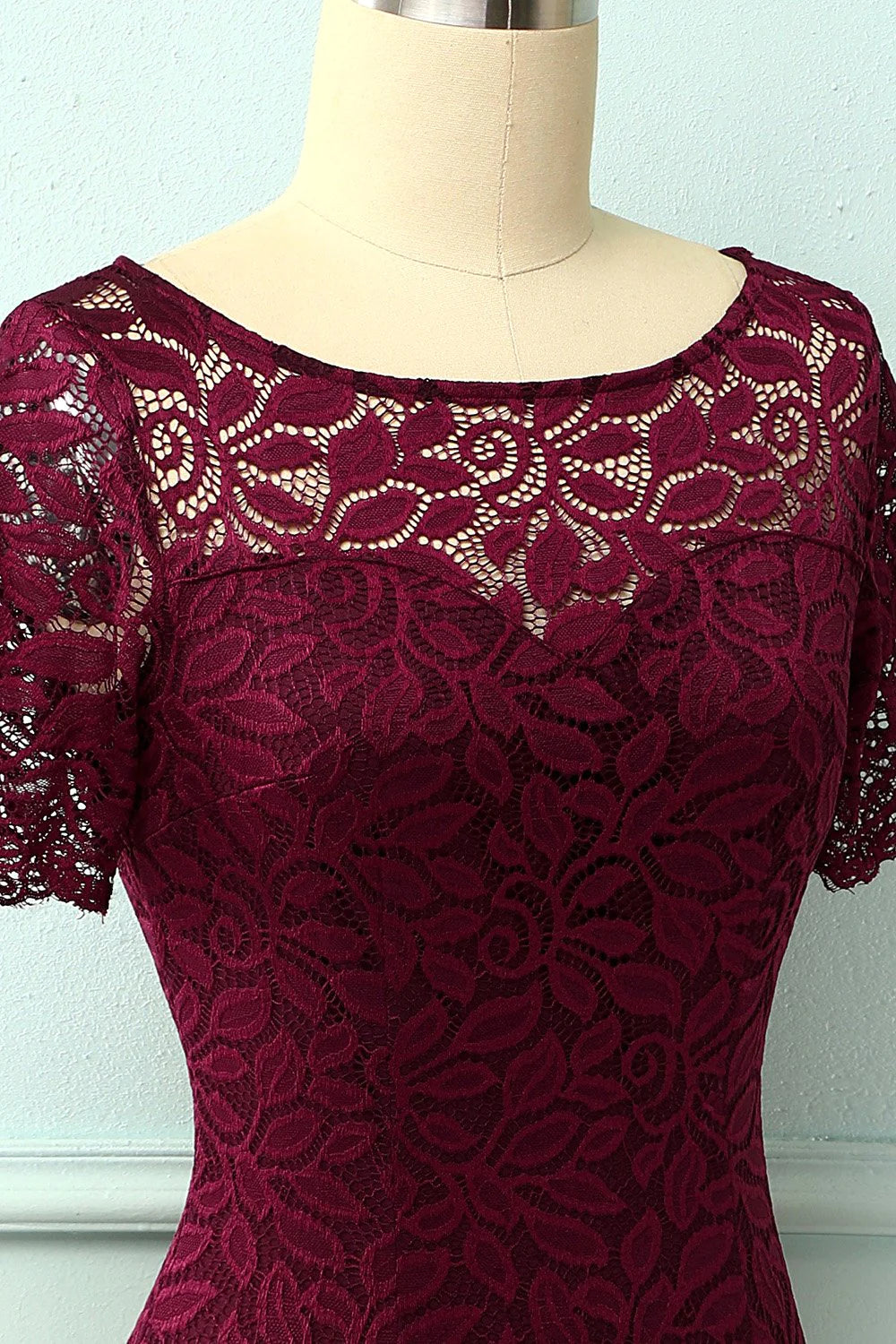 Burgundy Bodycon Dress