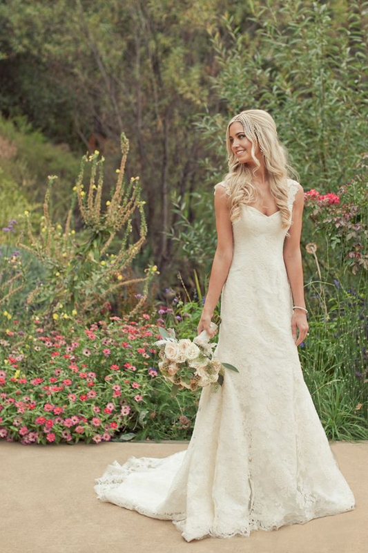 Mermaid Sleeveless V Neck Sweetheart Lace Brush Train Ball Gown Bride Dresses Wedding Dresses