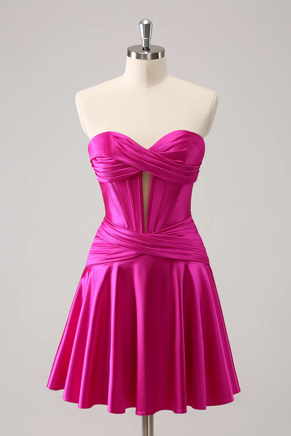 A-Line Sweetheart Corset Short Homecoming Dress