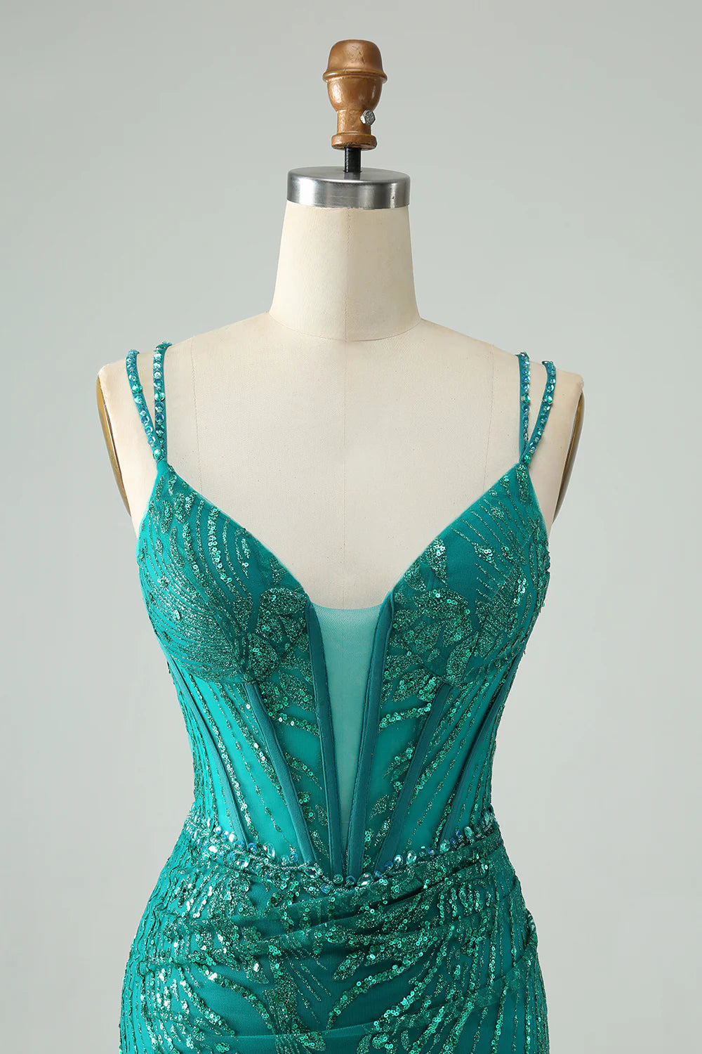 Sparkly Bodycon Corset Short Homecoming Dress with Sequins