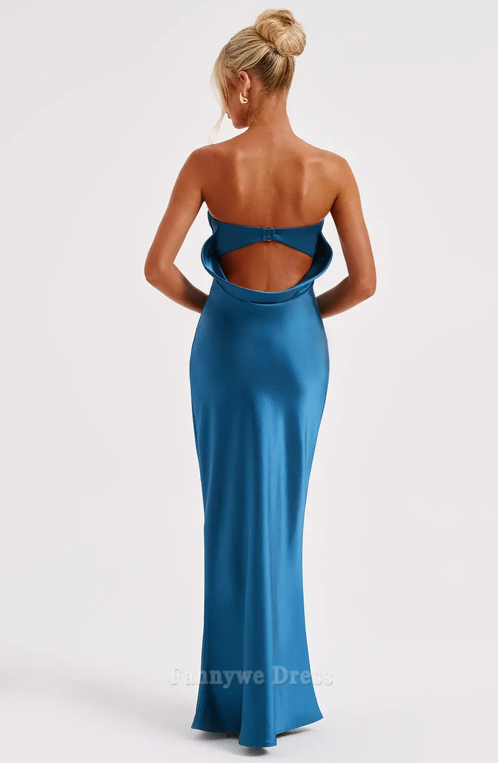 Sheath Strapless Backless Sexy formal dresses Bridesmaid Dresses evening gown Prom Dress With Split