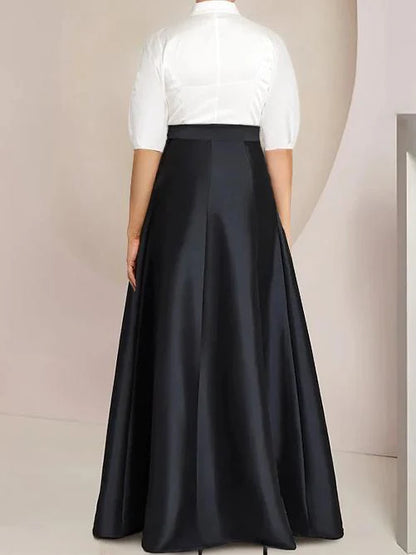 Two pieces A-Line Princess Floor-Length Mother Of The Bride Dresses with Bowknot