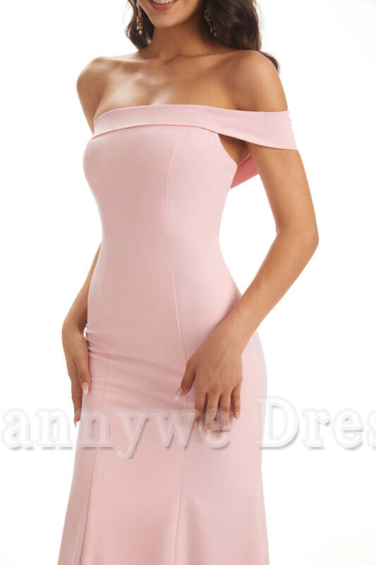 Mermaid One Shoulder Floor-Length Satin Sexy formal dresses evening gown Bridesmaid Dresses