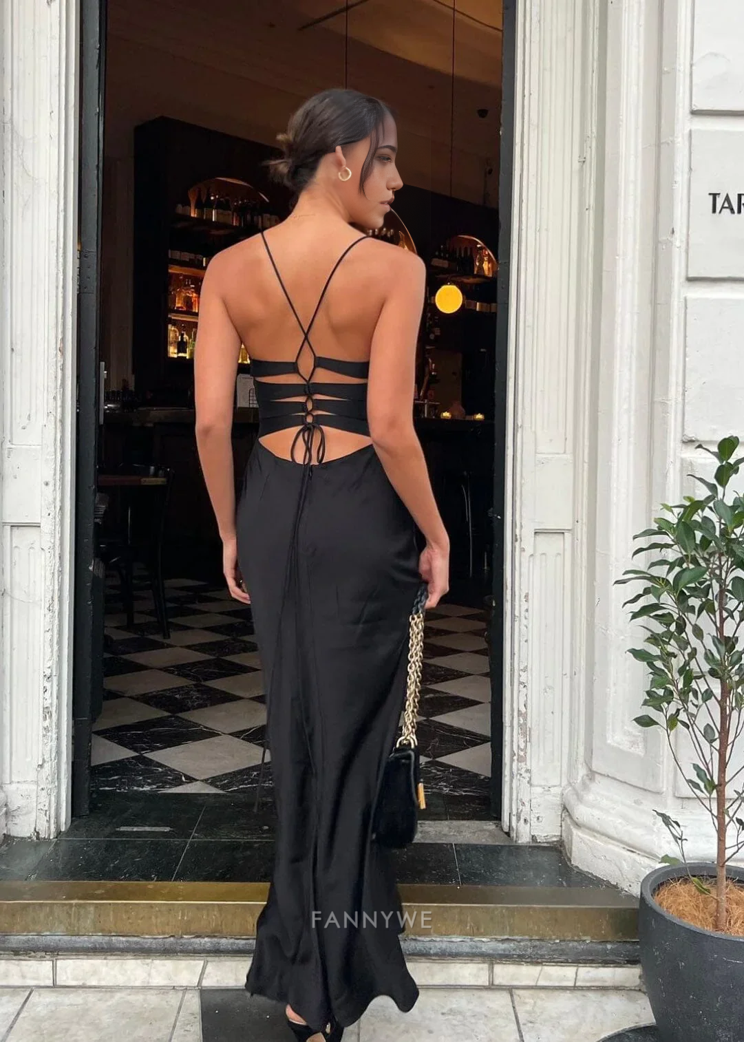 Mermaid V Neck Straps Fuchsia Long formal dresses Bridesmaid Dresses evening gown Prom Dress