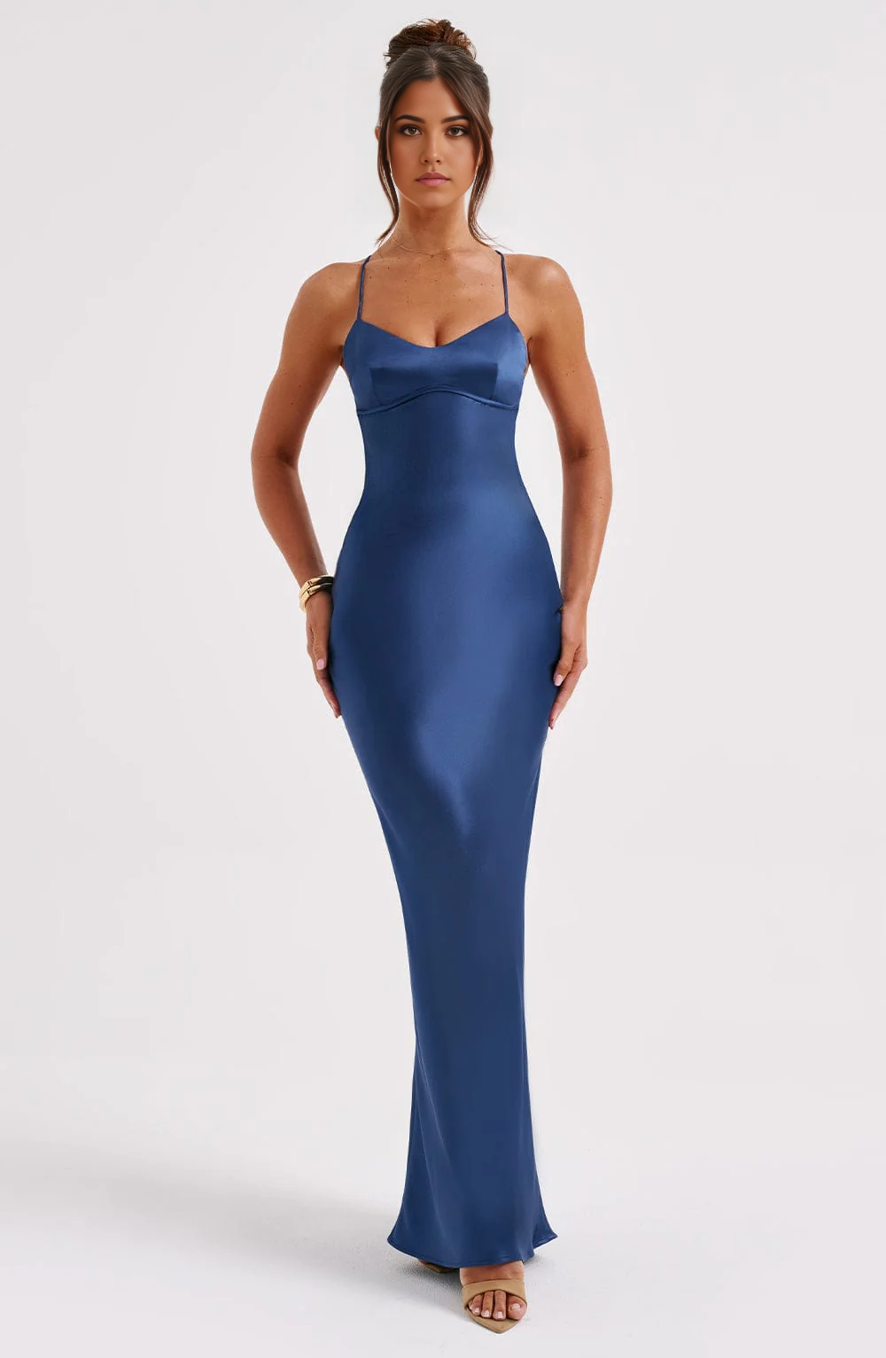 Sheath Spaghetti Straps Backless formal dresses Bridesmaid Dresses evening gown Prom Dress