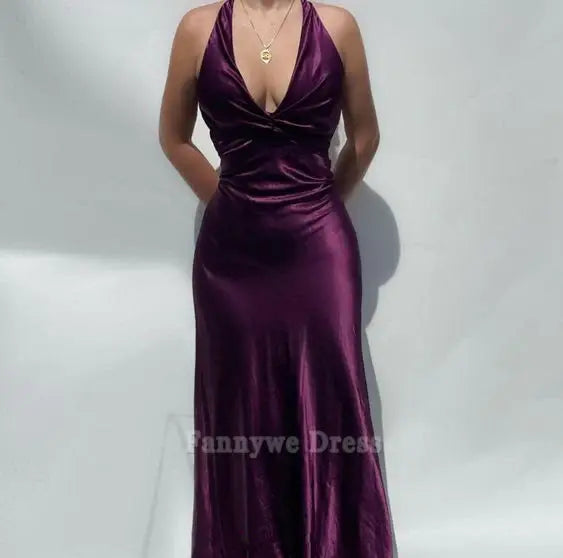 Sheath Simple V-Neck formal dresses Bridesmaid Dresses evening gown Prom Dress