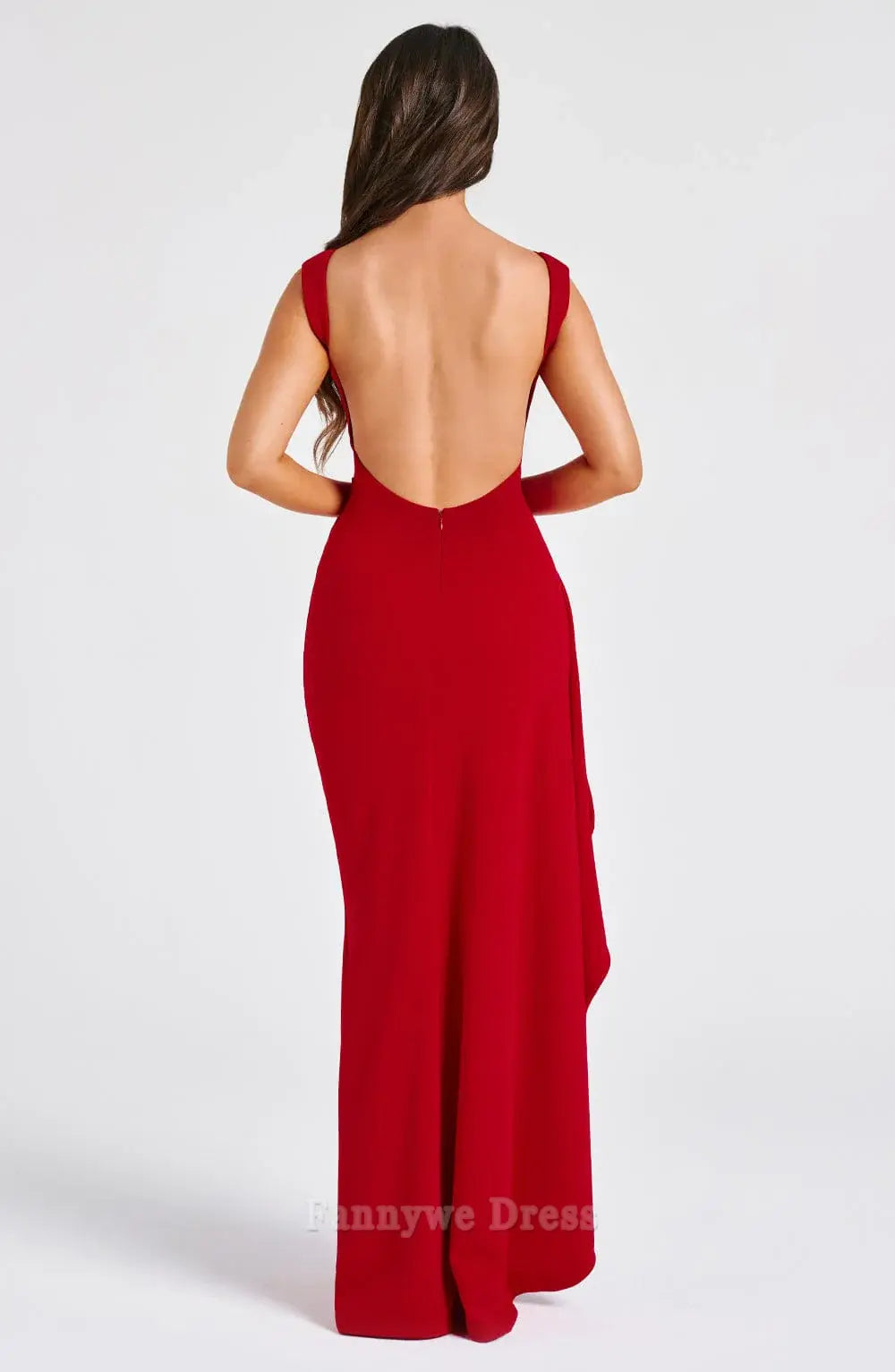 Sheath Crew Neck Backless Sexy formal dresses Bridesmaid Dresses evening gown Prom Dress