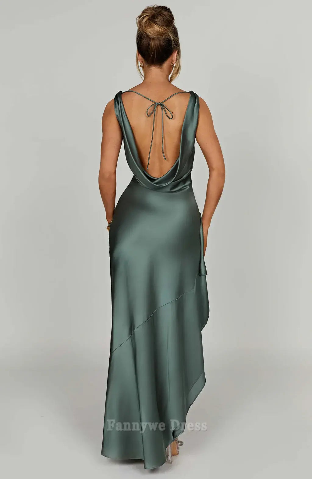 A-line Elegant Backless formal dresses Bridesmaid Dresses evening gown Prom Dress