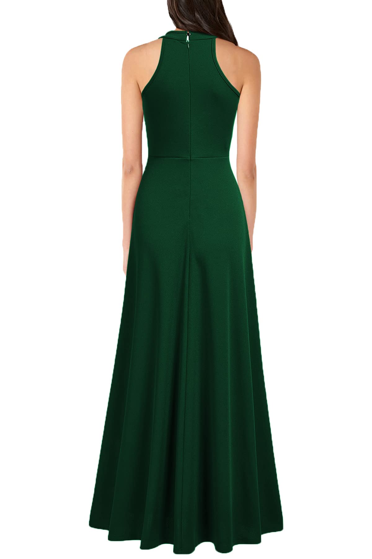 A-line Halter Neck Sexy Split evening gown formal dress Prom Dresses
