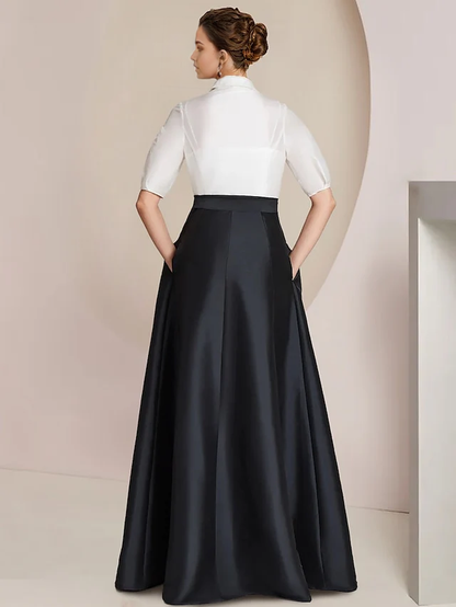Two pieces A-Line Princess Floor-Length Mother Of The Bride Dresses with Bowknot