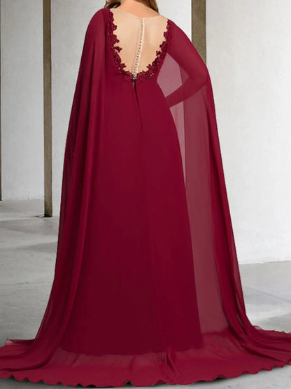 A-Line Applique V-Neck Mother Of The Bride Dresses
