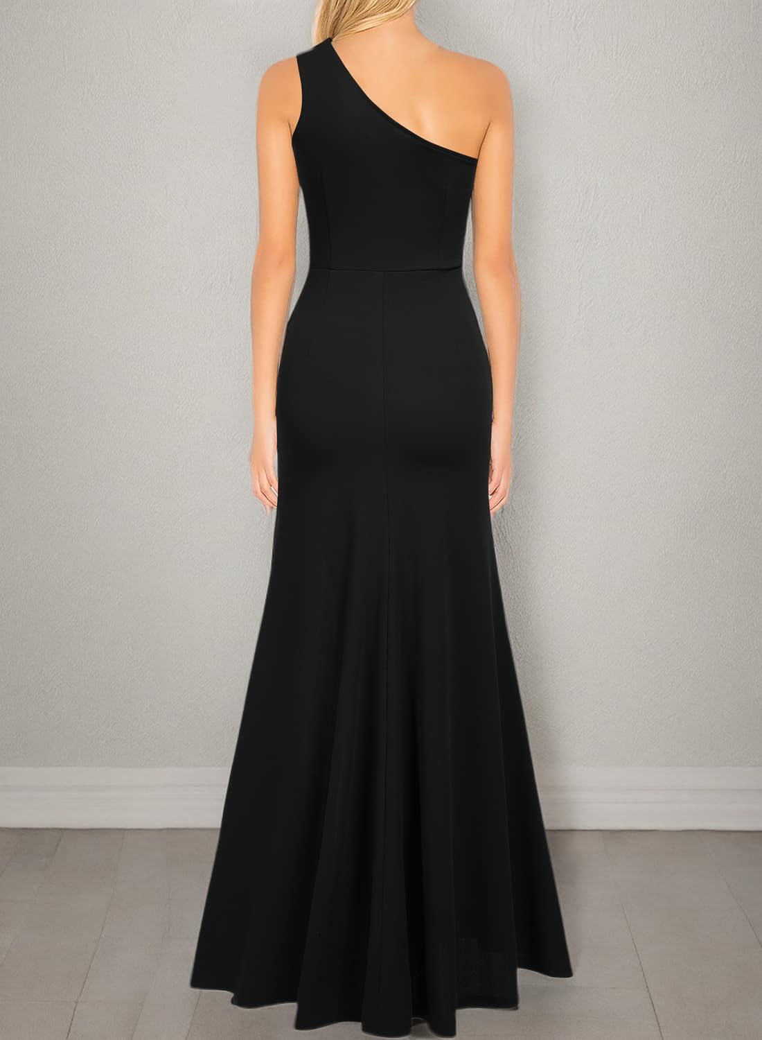 Mermaid One Shoulder Sleeveless Split formal dresses Bridesmaid Dresses evening gown Prom Dress